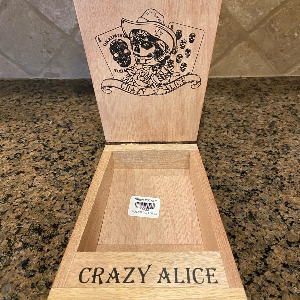 Cigar Box (empty) Drew Estate Crazy Alice